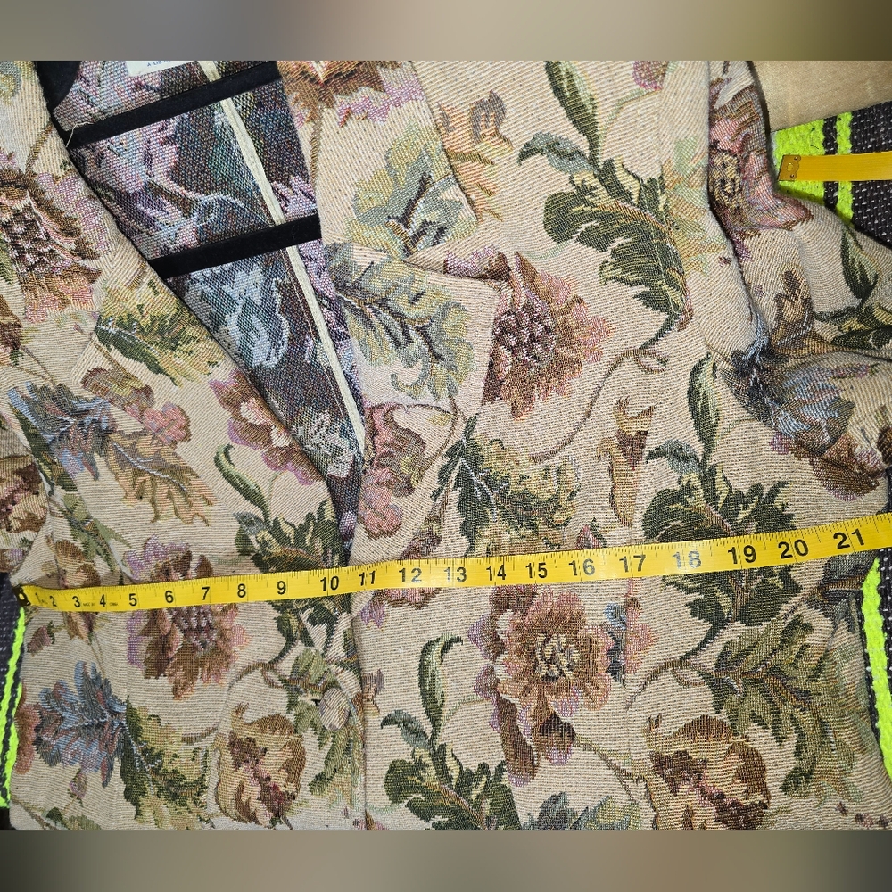 Vintage Floral Tapestry Blazer Size:XL - Picture 11 of 13